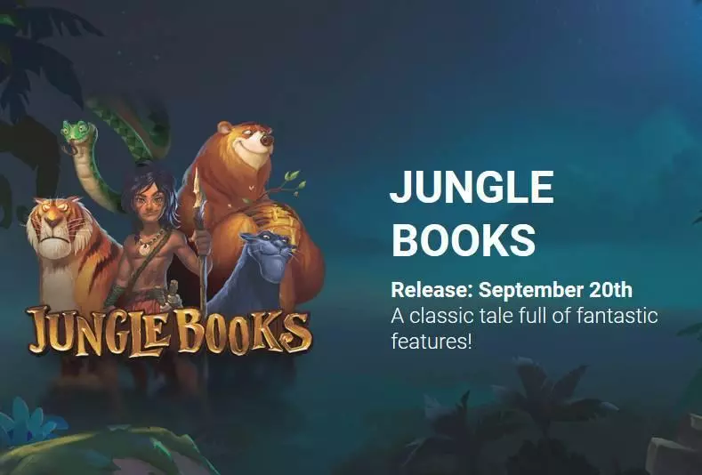 Jungle Books  Real Money Slot made by Yggdrasil - Main Screen Reels