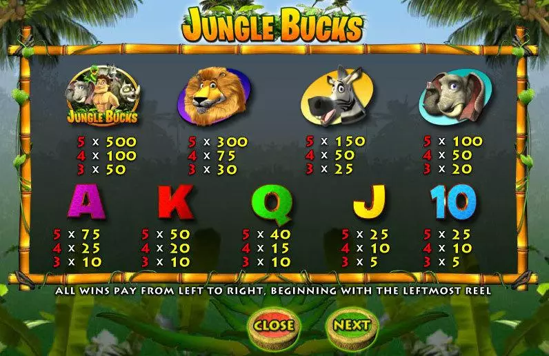Jungle Bucks  Real Money Slot made by Inspired - Info and Rules