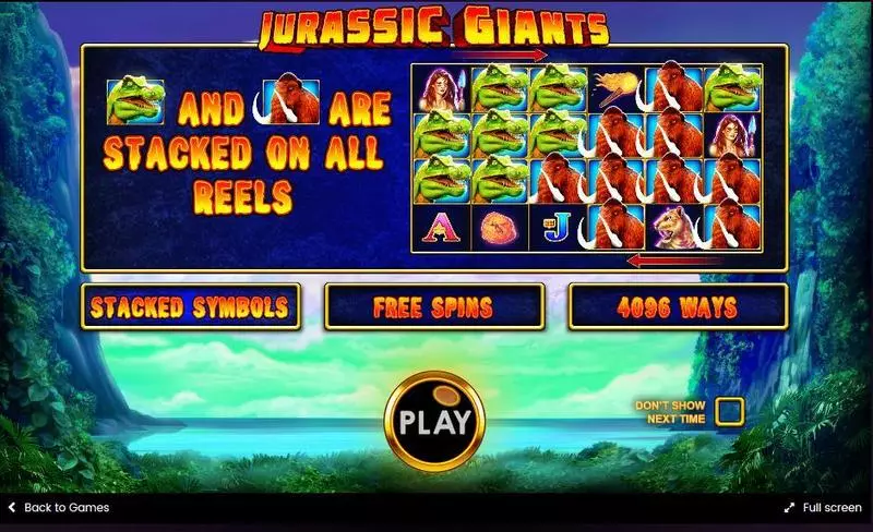 Jurassic Giants  Real Money Slot made by Pragmatic Play - Info and Rules