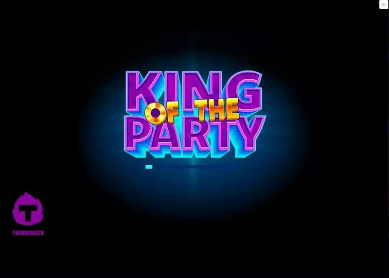 King of the Party  Real Money Slot made by Thunderkick - Introduction Screen
