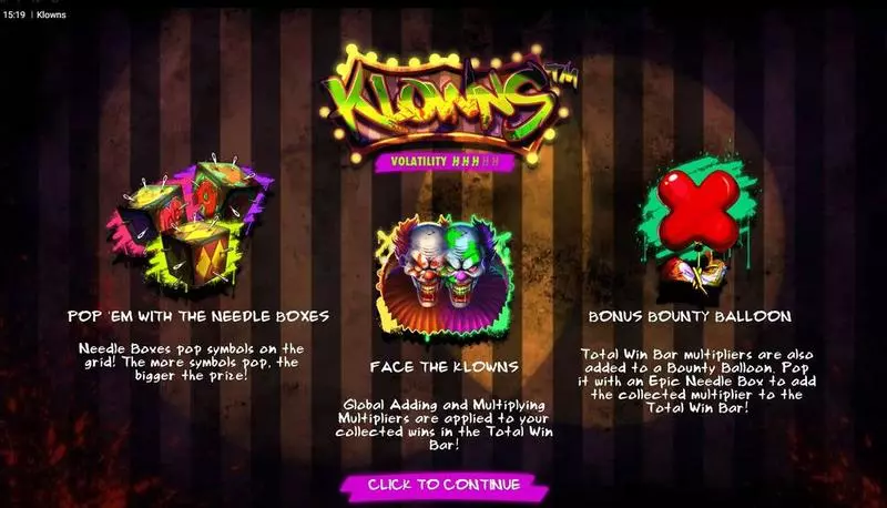 Klowns  Real Money Slot made by Hacksaw Gaming - Info and Rules