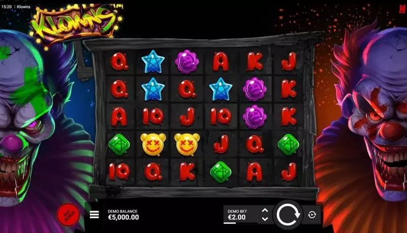 Klowns  Real Money Slot made by Hacksaw Gaming - Main Screen Reels