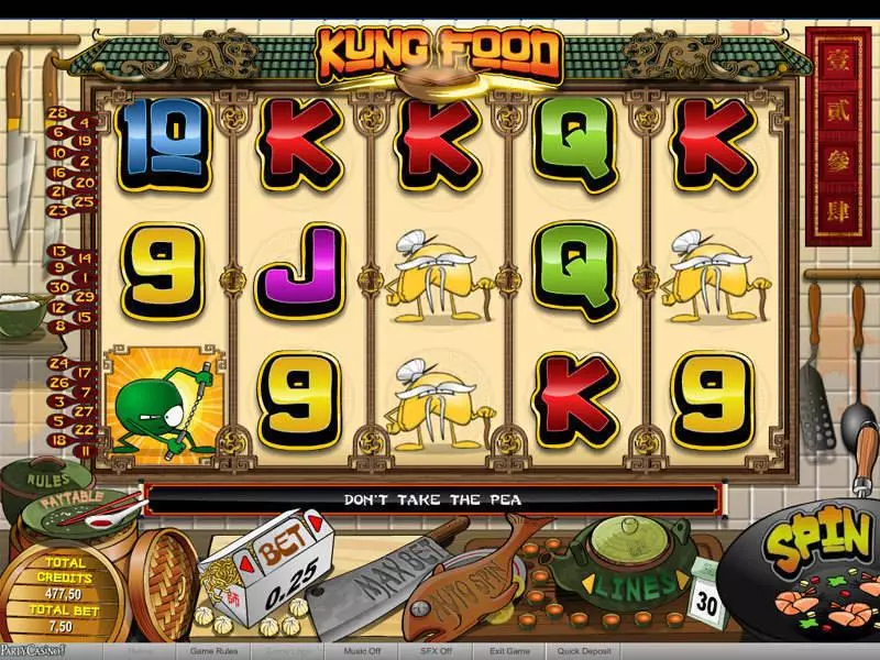 Kung Food  Real Money Slot made by bwin.party - Main Screen Reels