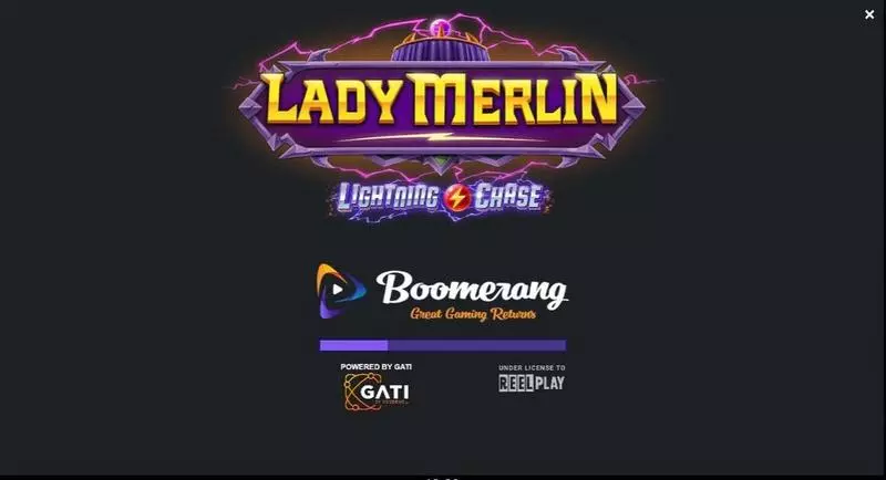 Lady Merlin Lightning Chase  Real Money Slot made by ReelPlay - Introduction Screen