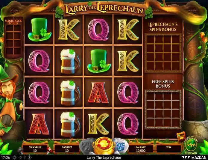 Larry the Leprechaun  Real Money Slot made by Wazdan - Main Screen Reels