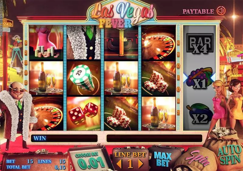 Las Vegas Fever  Real Money Slot made by StakeLogic - Main Screen Reels