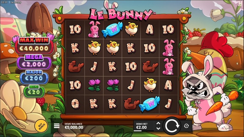 Le Bunny  Real Money Slot made by Hacksaw Gaming, - Main Screen Reels