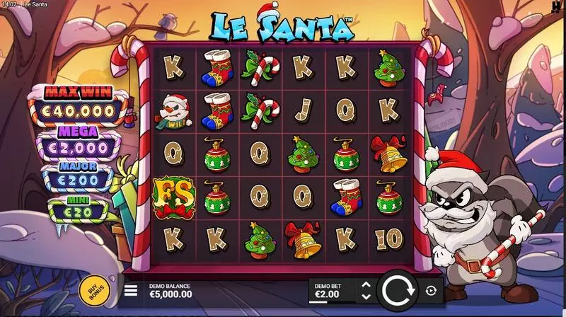 Le Santa  Real Money Slot made by Hacksaw Gaming - Main Screen Reels