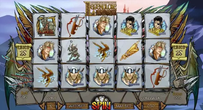 Legendlore  Real Money Slot made by 1x2 Gaming - Main Screen Reels