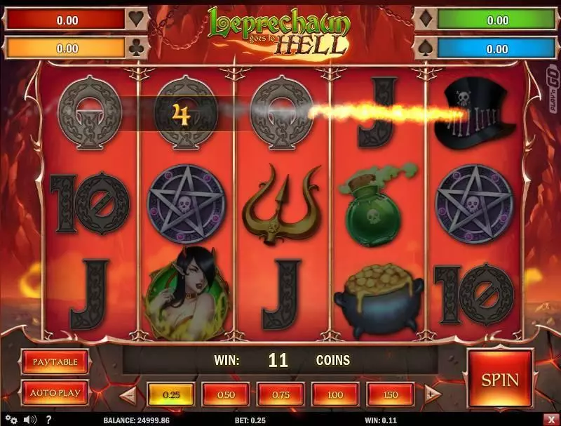 Leprechaun goes to Hell  Real Money Slot made by Play'n GO - Main Screen Reels