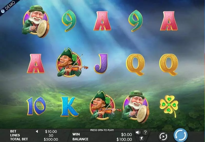 Leprechaun Legends   Real Money Slot made by Genesis - Main Screen Reels