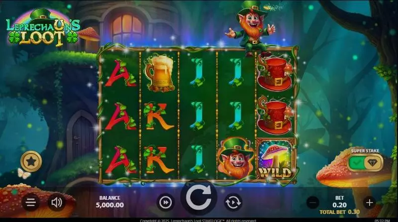 Leprechaun’s Loot  Real Money Slot made by StakeLogic - Main Screen Reels