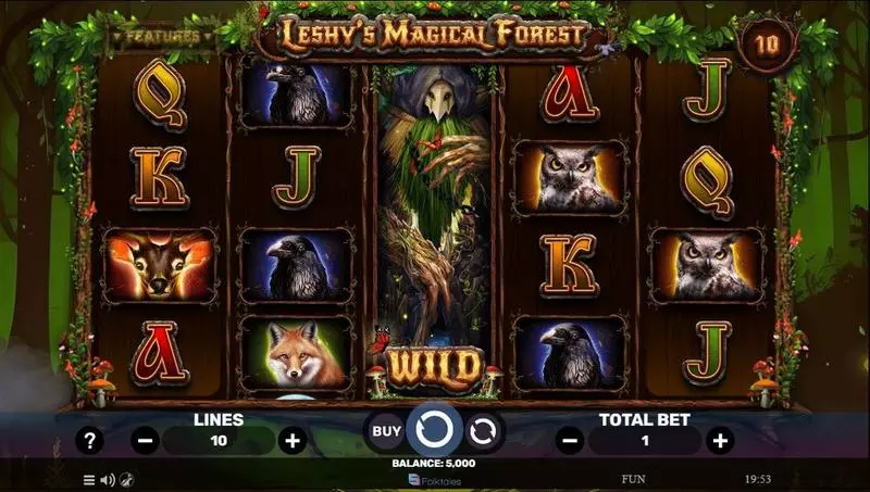 Leshy’s Magical Forest  Real Money Slot made by Spinomenal - Main Screen Reels