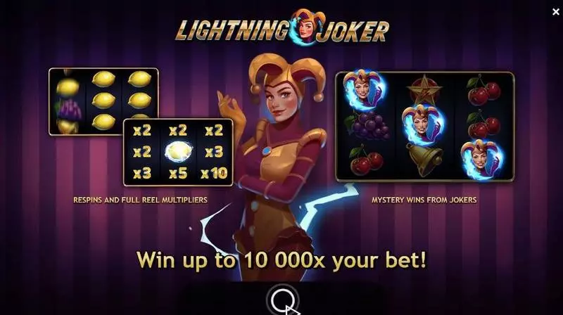 Lightning Joker  Real Money Slot made by Yggdrasil - Info and Rules