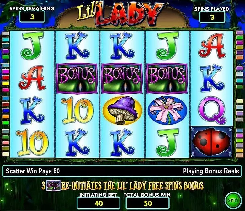 Lil’ Lady  Real Money Slot made by IGT - Introduction Screen
