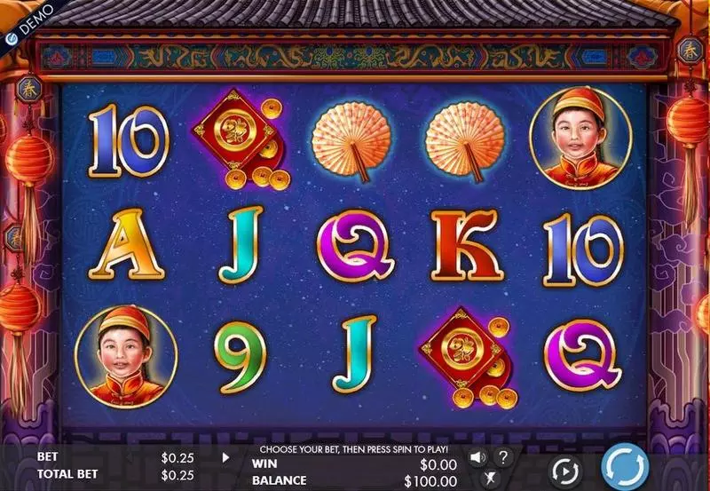 Lion Dance  Real Money Slot made by Genesis - Main Screen Reels