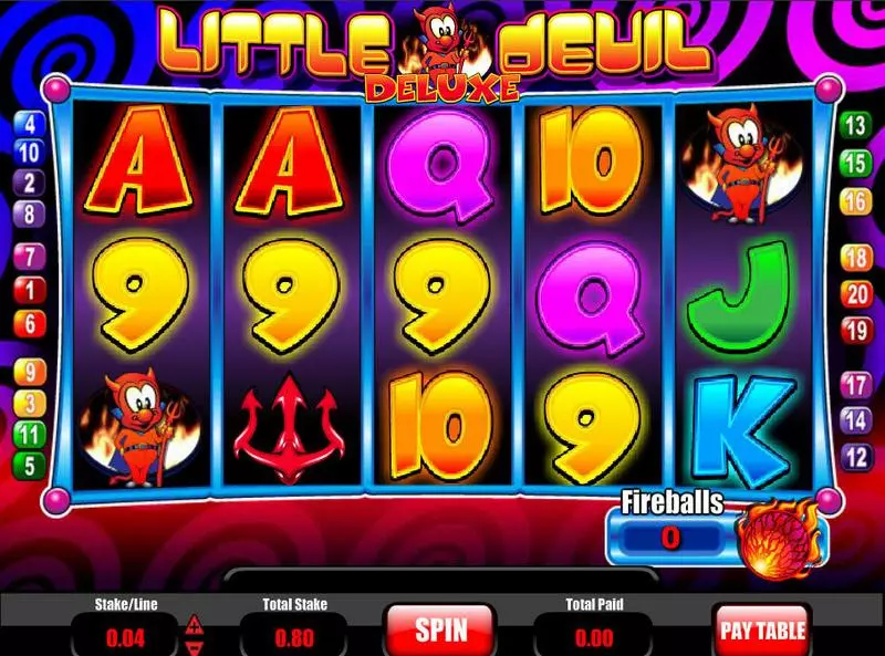 Little Devil Deluxe  Real Money Slot made by Mazooma - Main Screen Reels