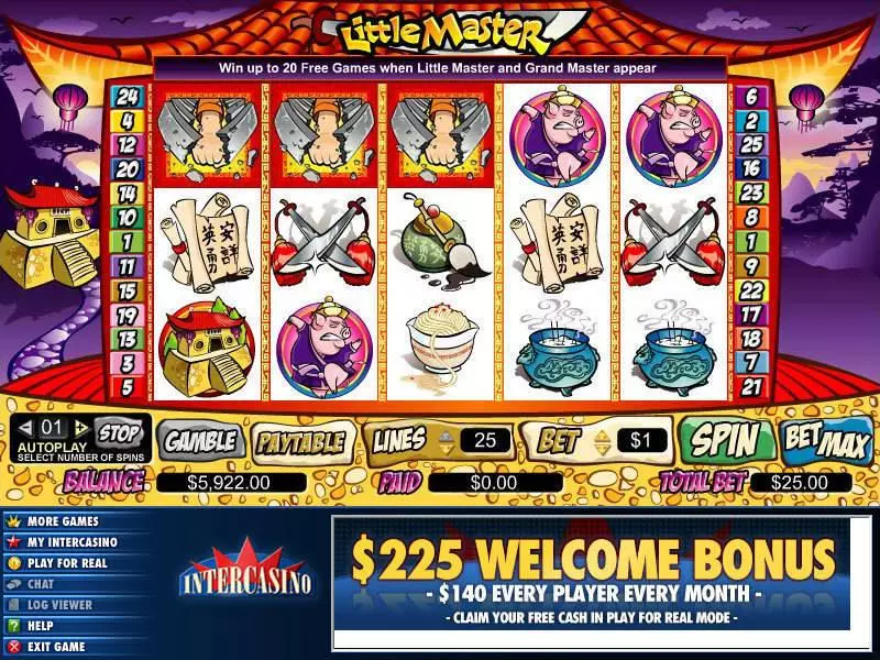Little Master  Real Money Slot made by CryptoLogic - Main Screen Reels