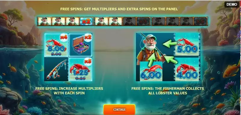 Lobster Splash  Real Money Slot made by Red Rake Gaming - Info and Rules