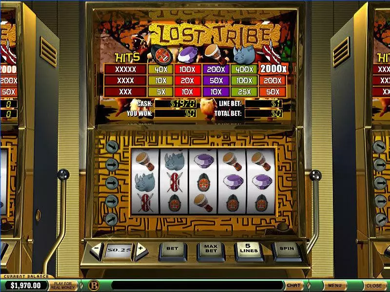 Lost Tribe  Real Money Slot made by PlayTech - Main Screen Reels