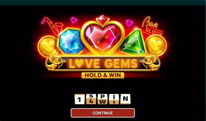 Love Gems - Hold And Win  Real Money Slot made by 1Spin4Win - Introduction Screen