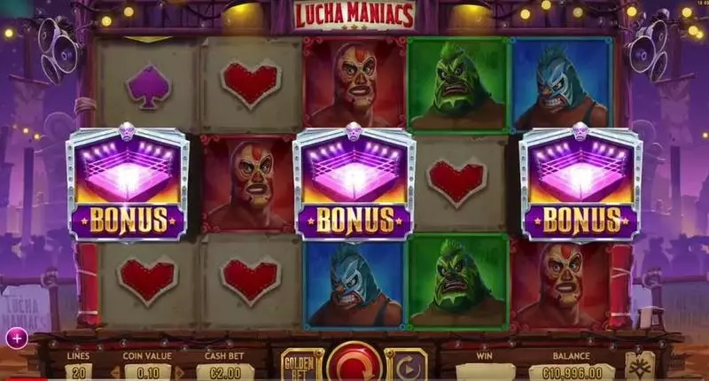 Lucha Maniacs  Real Money Slot made by Yggdrasil - Bonus 1