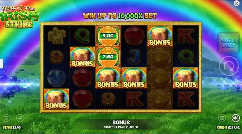 Luck o'the Irish Strike  Real Money Slot made by Blueprint Gaming - Main Screen Reels