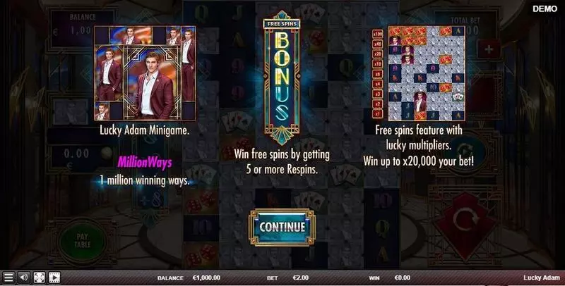 Lucky Adam  Real Money Slot made by Red Rake Gaming - Info and Rules