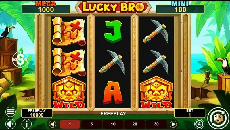 LUCKY BRO HOLD AND WIN  Real Money Slot made by 1Spin4Win - Main Screen Reels