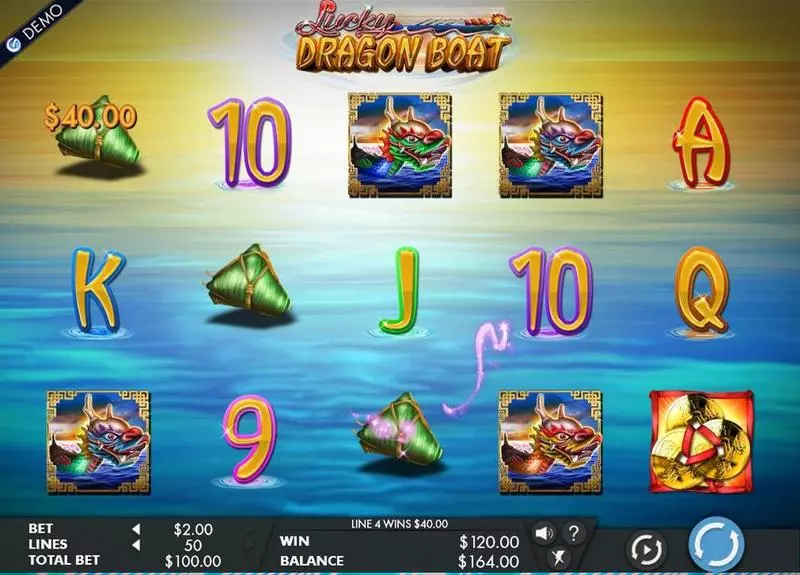 Lucky Dragon Boat  Real Money Slot made by Genesis - Main Screen Reels