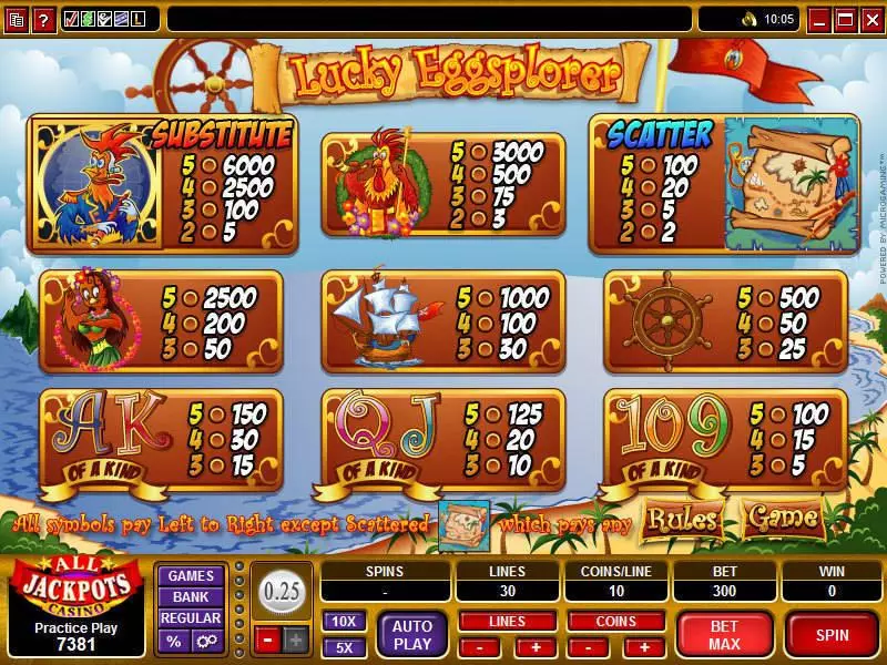 Lucky Eggsplorer  Real Money Slot made by Microgaming - Info and Rules