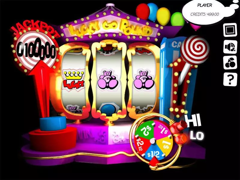 Lucky Go Round  Real Money Slot made by Slotland Software - Main Screen Reels