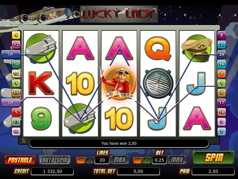 Lucky Lady  Real Money Slot made by bwin.party - Main Screen Reels