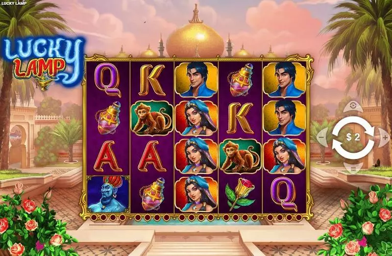 Lucky Lamp  Real Money Slot made by Wizard Games - Main Screen Reels