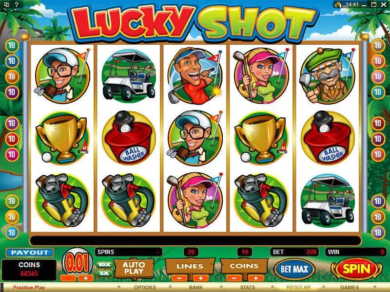 Lucky Shot  Real Money Slot made by Microgaming - Main Screen Reels