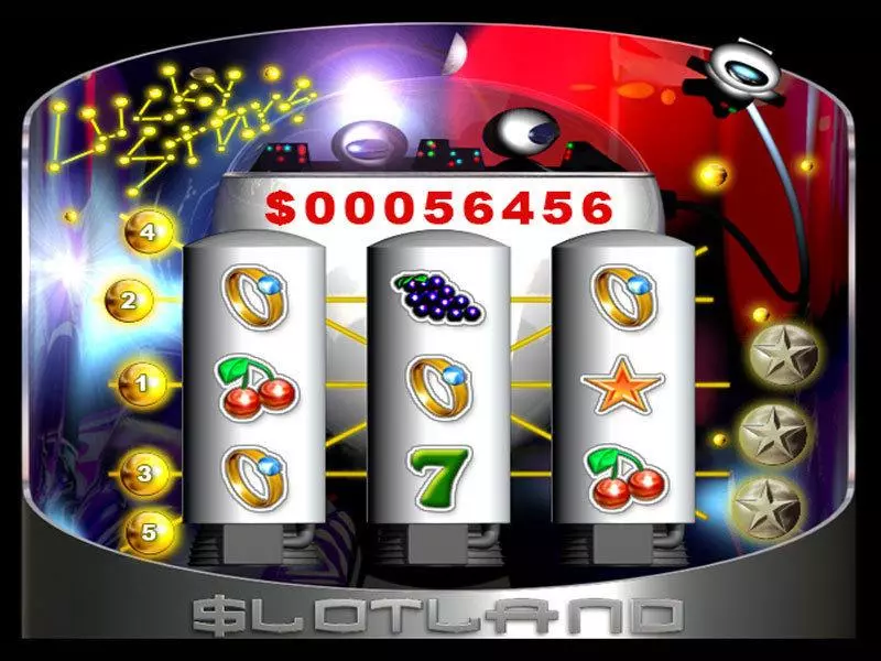 Lucky Stars  Real Money Slot made by Slotland Software - Main Screen Reels