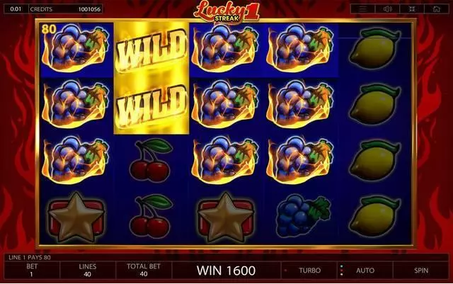 Lucky Streak 1  Real Money Slot made by Endorphina - Winning Screenshot