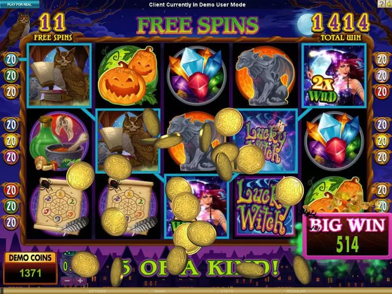 Lucky Witch  Real Money Slot made by Microgaming - Bonus 1