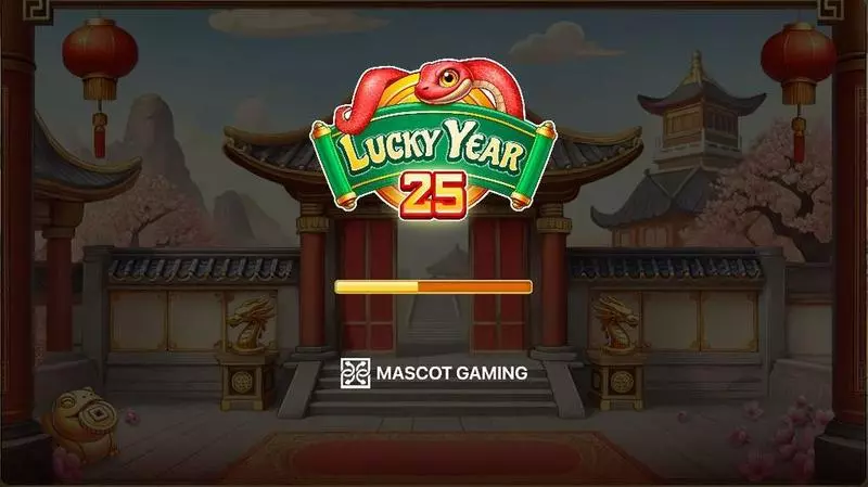 Lucky Year 25  Real Money Slot made by Mascot Gaming - Introduction Screen