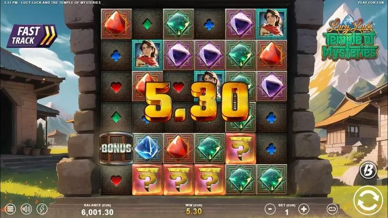 Lucy Luck and the Temple of Mysteries  Real Money Slot made by Slotmill - Winning Screenshot