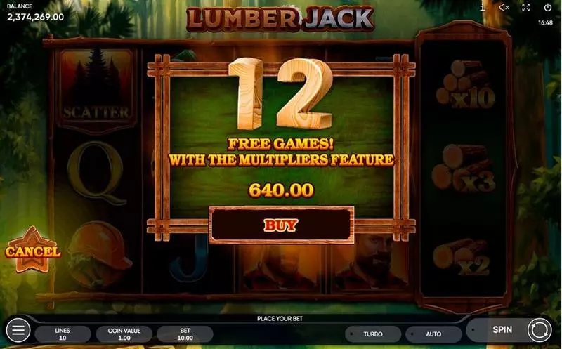 Lumber Jack  Real Money Slot made by Endorphina - Bonus 1
