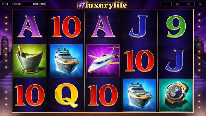 #luxurylife  Real Money Slot made by Endorphina - Main Screen Reels