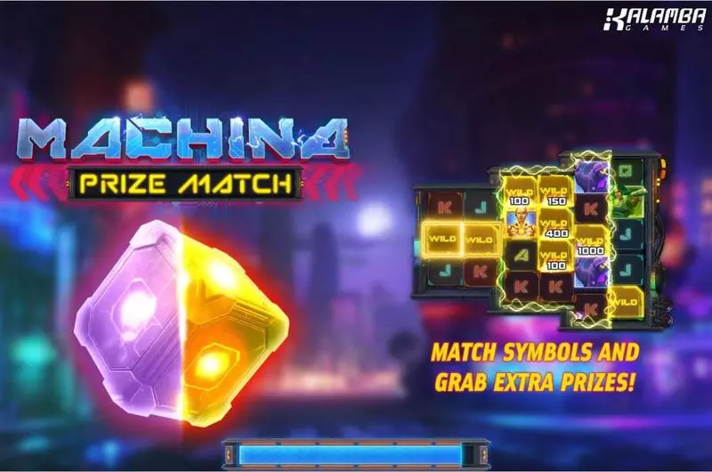 Machina PrizeMatch  Real Money Slot made by Kalamba Games - Introduction Screen