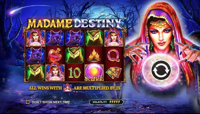Madame Destiny  Real Money Slot made by Pragmatic Play - Info and Rules
