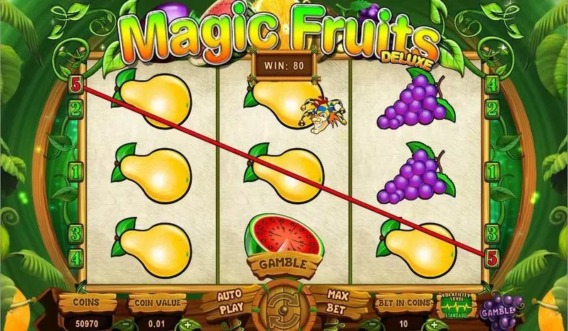 Magic Fruits Deluxe  Real Money Slot made by Wazdan - Main Screen Reels