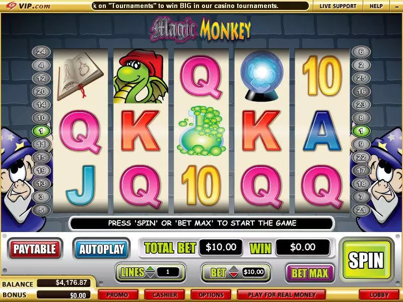 Magic Monkey  Real Money Slot made by WGS Technology - Main Screen Reels