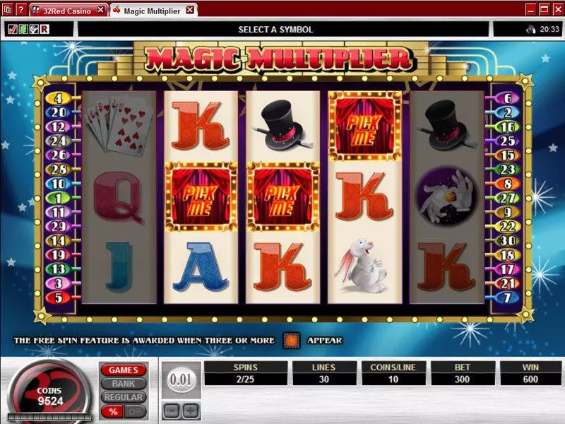 Magic Multiplier  Real Money Slot made by Microgaming - Bonus 1