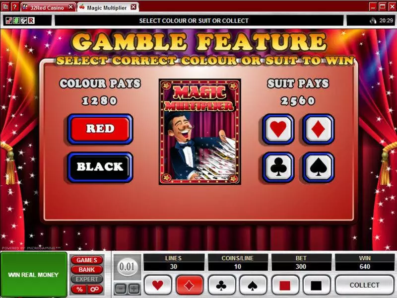 Magic Multiplier  Real Money Slot made by Microgaming - Gamble Screen