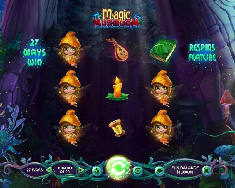 Magic Mushroom  Real Money Slot made by RTG - Info and Rules