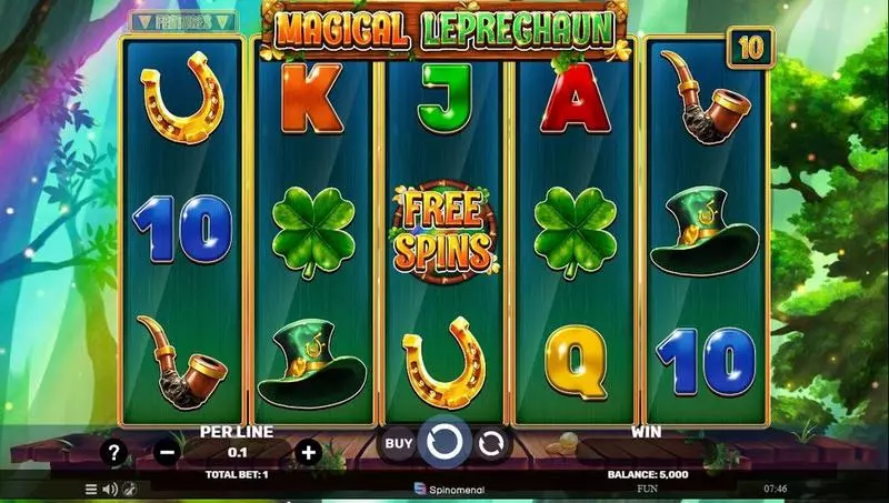 Magical Leprechaun  Real Money Slot made by Spinomenal - Main Screen Reels